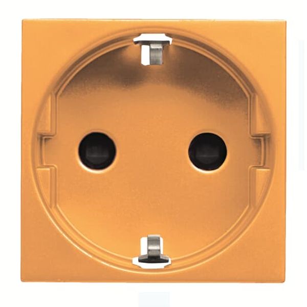N2288 NA Socket outlet Schuko Orange - Zenit image 1
