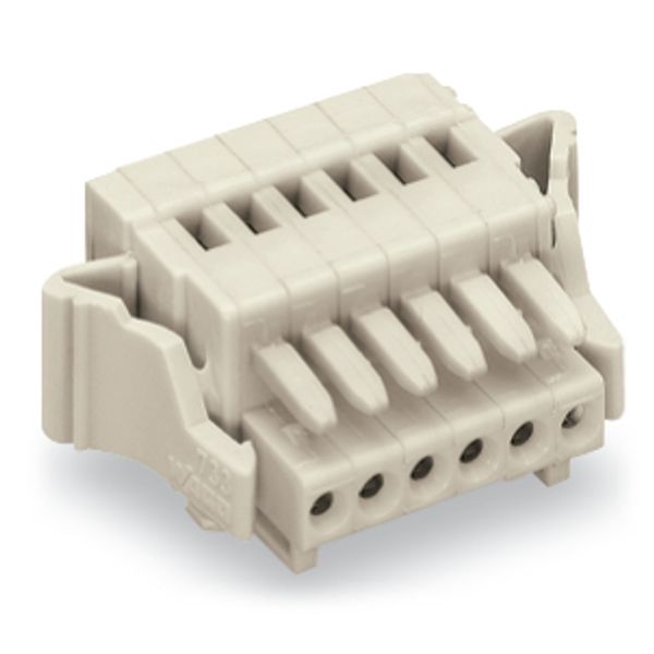 1-conductor female connector CAGE CLAMP® 0.5 mm² light gray image 5