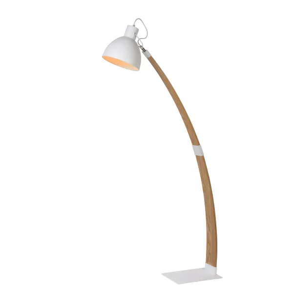 CURF Floorlamp E27/60W Plywood-Metal White image 1