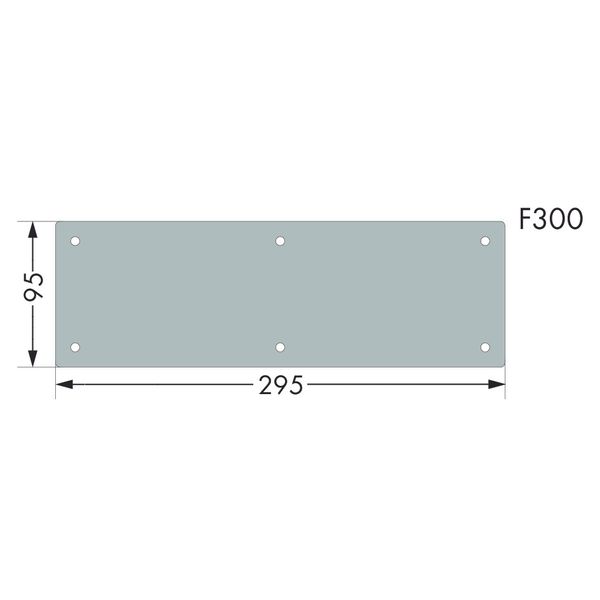 Flange plate F300 flange plate WxH (295x95 mm) image 2