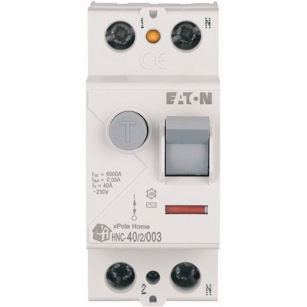 Residual current circuit breaker (RCCB), 40A, 2p, 30mA, type AC image 2