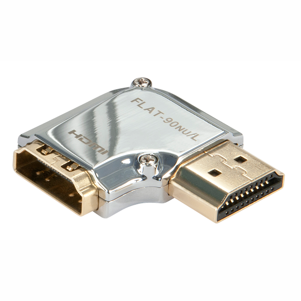 CROMO HDMI Male to HDMI Female 90 Degree Right Angle Adapter - Left Create easy access to your HDMI ports on the rear of your HDTV! image 2