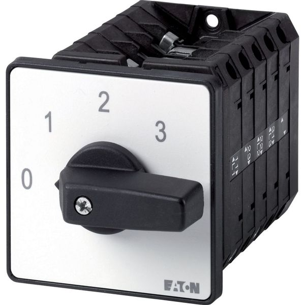 Step switches, T5B, 63 A, flush mounting, 5 contact unit(s), Contacts: 9, 30 °, maintained, With 0 (Off) position, 0-9, Design number 15247 image 2