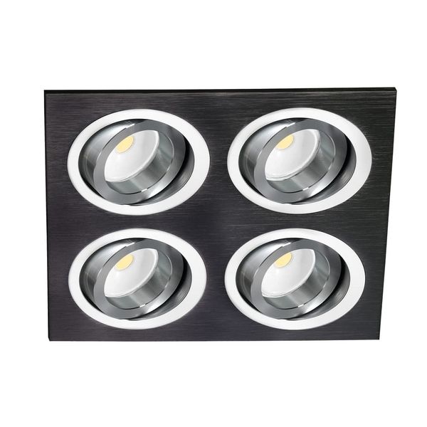 Helium Quad Recessed Light Black image 2