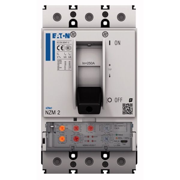 NZM2 PXR20 circuit breaker, 25A, 3p, Screw terminal, earth-fault prote image 1