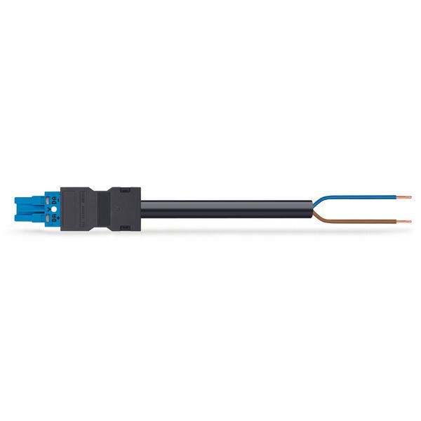 pre-assembled connecting cable;Eca;Socket/open-ended;blue image 1
