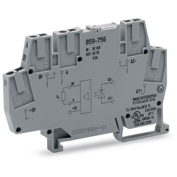 859-756 Optocoupler module; Nominal input voltage: 24 VDC; Output voltage range: 4 … 6 VDC image 2
