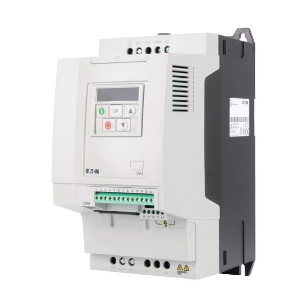 Variable frequency drive, 400 V AC, 3-phase, 18 A, 7.5 kW, IP20/NEMA 0, Radio interference suppression filter, 7-digital display assembly image 5