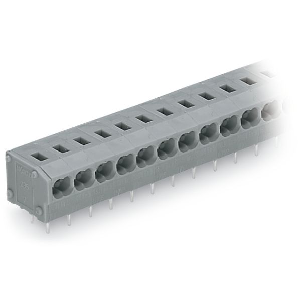 2-conductor PCB terminal block 0.75 mm² Pin spacing 5/5.08 mm gray image 4