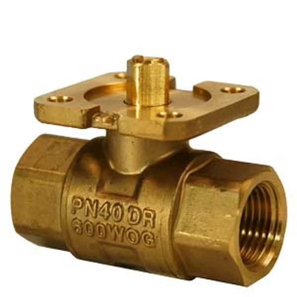 VAI61.15-1 - 2-port ball valve, internal thread, PN40, DN15, kvs 1 image 1