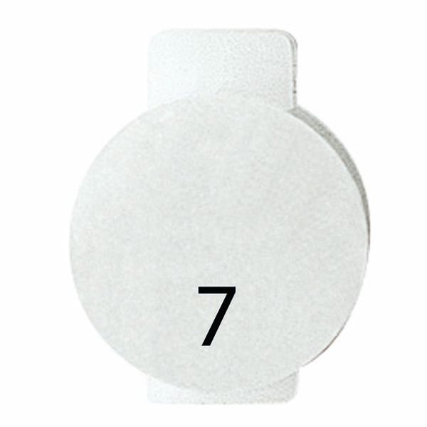 LENS WITH ILLUMINATED SYMBOL FOR COMMAND DEVICES - SEVEN - SYMBOL 7 - SYSTEM WHITE image 2