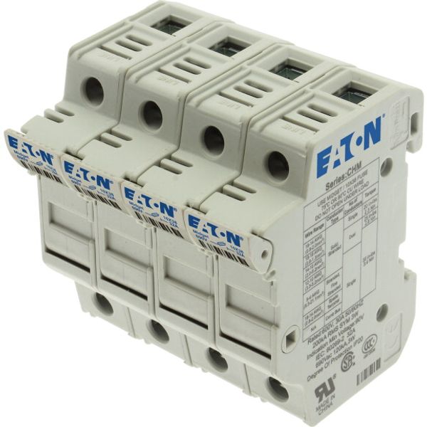 Fuse-holder, low voltage, 32 A, AC 690 V, 10 x 38 mm, 4P, UL, IEC image 2