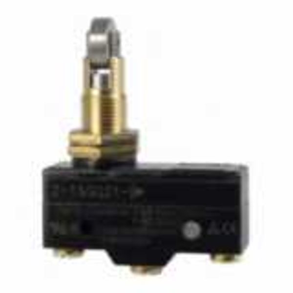 General purpose basic switch, panel mount cross roller plunger, SPDT, image 1