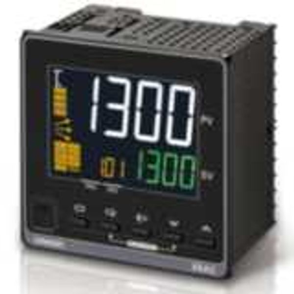 Temp. controller, PRO, 1/4 DIN (96x96mm),PRO, gr.,4 AUX,2x0/4-20mA cur E5AC5550M image 3