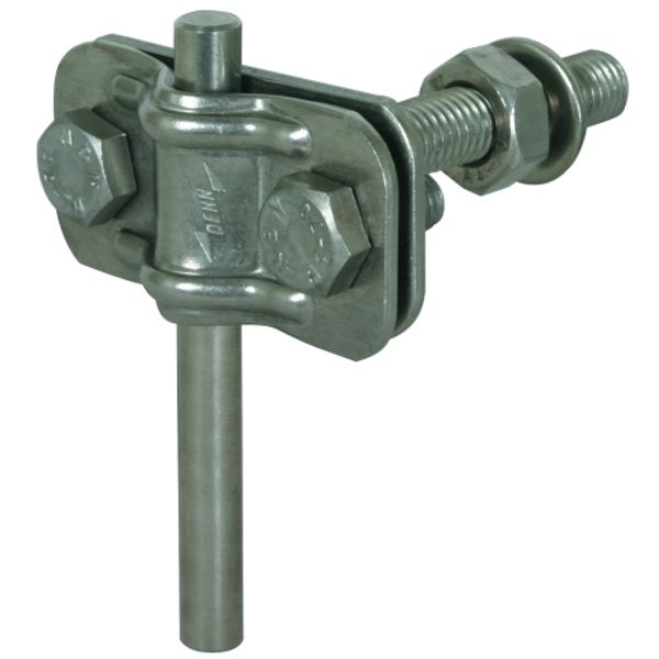 Terminal for fixed earthing point M10 f. Rd 8-10/Fl 30mm StSt (V4A) image 1