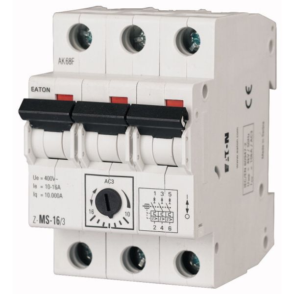 Motor-Protective Circuit-Breakers, 1-1,6A, 3p image 1