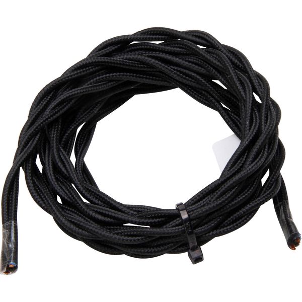 Textile cable H05V-K2x0,75mm²,2m,nero image 1