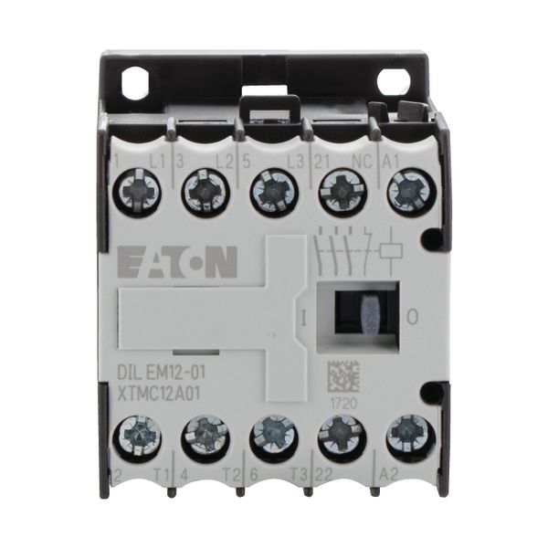 Contactor, 110 V 50 Hz, 120 V 60 Hz, 3 pole, 380 V 400 V, 5.5 kW, Contacts N/C = Normally closed= 1 NC, Screw terminals, AC operation image 8