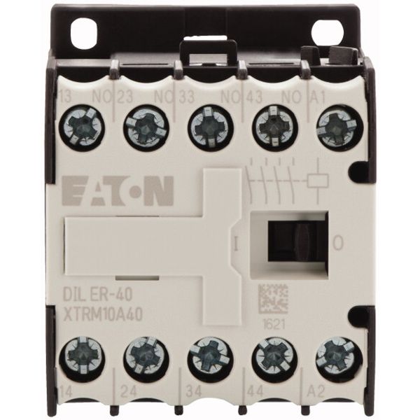 Contactor relay, 110 V 50/60 Hz, N/O = Normally open: 4 N/O, Screw terminals, AC operation image 2