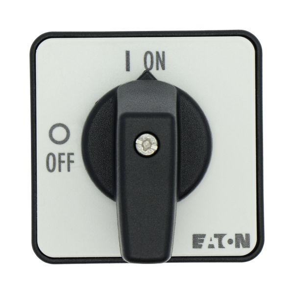 On-Off switch, T0, 20 A, flush mounting, 4 contact unit(s), 8-pole, with black thumb grip and front plate image 30