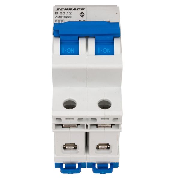 Miniature Circuit Breaker (MCB) AMPARO 10kA, B 20A, 2-pole image 3