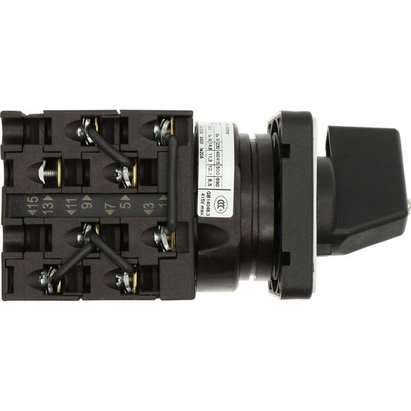 Star-delta switches, T0, 20 A, flush mounting, 4 contact unit(s), Contacts: 8, 60 °, maintained, With 0 (Off) position, 0-Y-D, Design number 8410 image 20