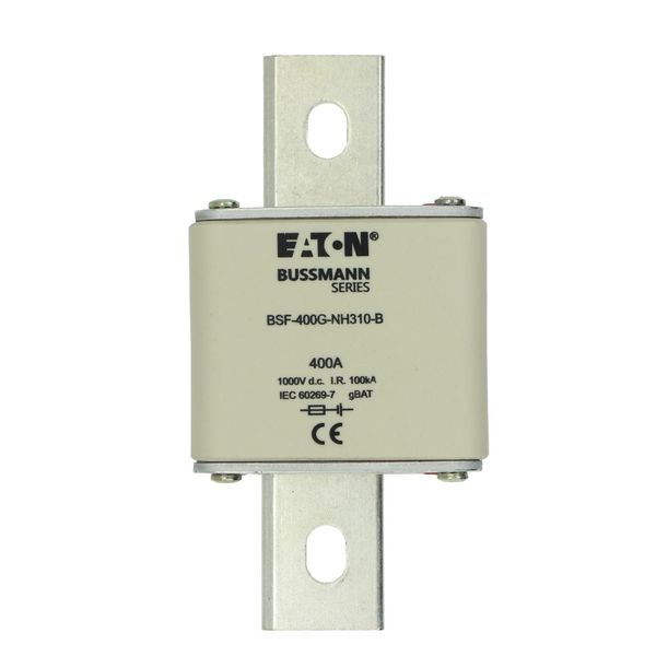 Fuse-link, high speed, 400 A, DC 1000 V, NH3, 71 x 76 x 150 mm, gBat, IEC, bolted connection image 17