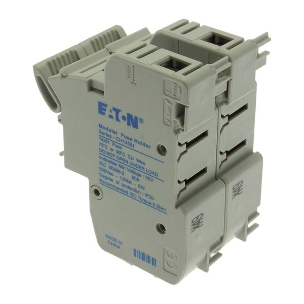 Fuse-holder, low voltage, 50 A, AC 690 V, 14 x 51 mm, 2P, IEC, With indicator image 11