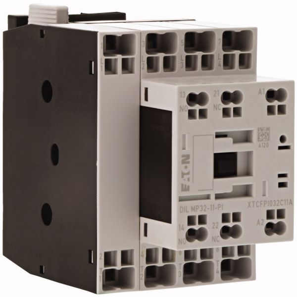 Contactor, 4 pole, AC operation, AC-1: 32 A, 1 N/O, 1 NC, 110 V 50 Hz, 120 V 60 Hz, Push in terminals image 3