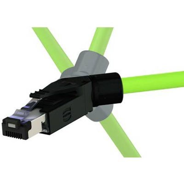 RJI RJ45 PN plug Cat5, 4p IDC angled image 1