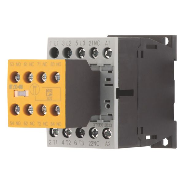 Safety contactor, 380 V 400 V: 5.5 kW, 2 N/O, 3 NC, 24 V DC, DC operation, Screw terminals, with mirror contact. image 12