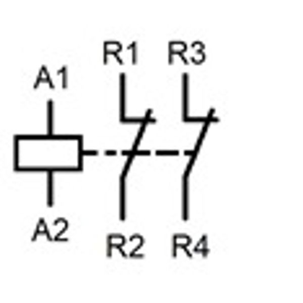 DIN Rail contactor 20A, 2 NC, 230VAC, 1MW, AMPARO image 2
