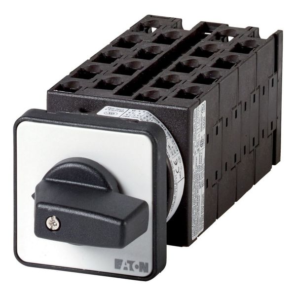 Step switches, T0, 20 A, flush mounting, 9 contact unit(s), Contacts: 18, 45 °, maintained, With 0 (Off) position, 0-3, Design number 8492 image 6