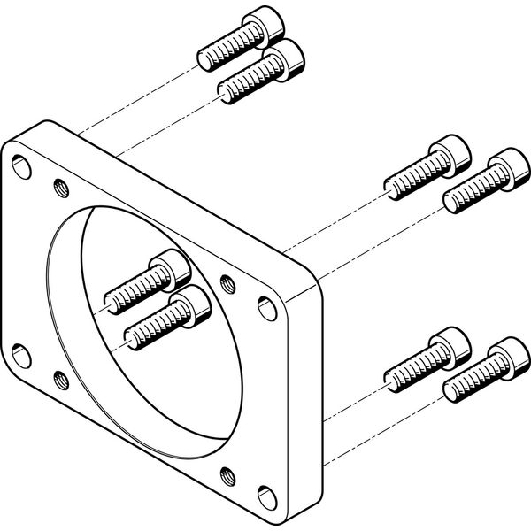 EAMF-A-95B-100A Motor flange image 1