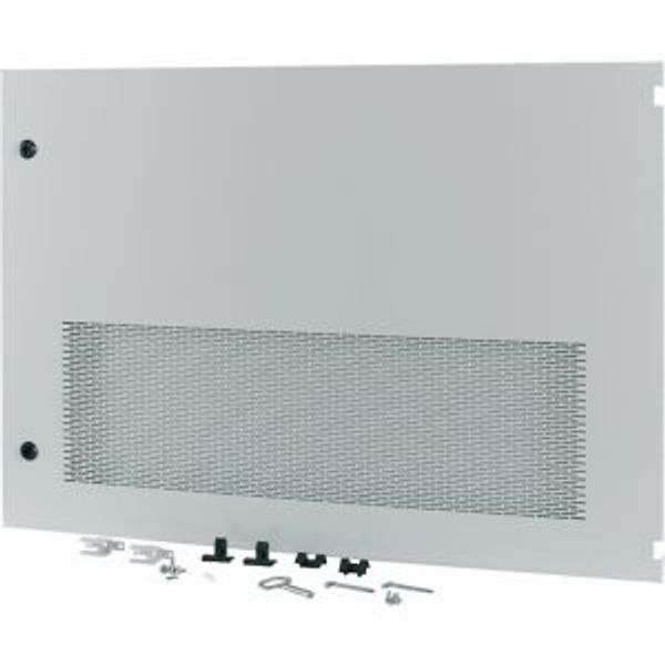 Section wide door, ventilated, right, HxW=700x1000mm, IP31, grey image 2