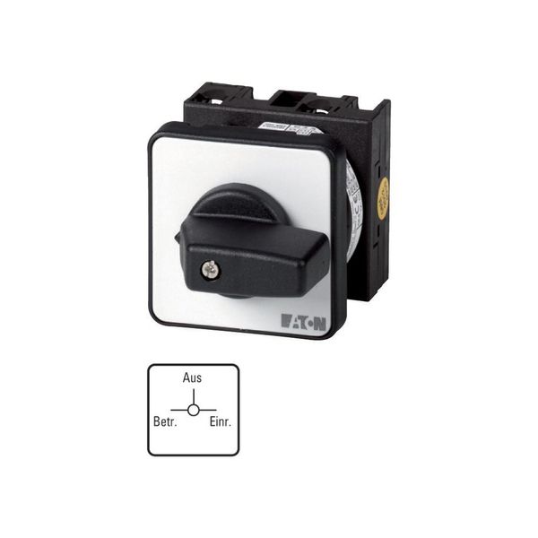 Changeoverswitches, T0, 20 A, flush mounting, 2 contact unit(s), Contacts: 4, 45 °, maintained, With 0 (Off) position, HAND-0-AUTO, Design number 8527 image 4