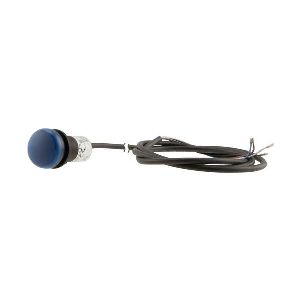 Indicator light, Flat, Cable (black) with non-terminated end, 4 pole, 3.5 m, Lens Blue, LED Blue, 24 V AC/DC image 15