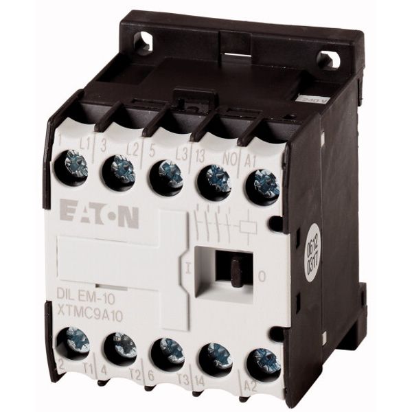 Contactor, 400 V 50 Hz, 440 V 60 Hz, 3 pole, 380 V 400 V, 4 kW, Contac image 1