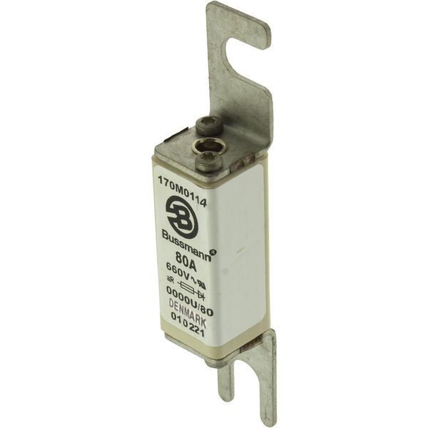 Fuse-link, high speed, 63 A, AC 660 V, size 0000, 17 x 19 x 100 mm, aR, IEC, UL image 3