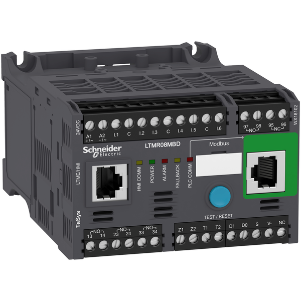 Motor Management, TeSys T, motor controller, Modbus, 6 logic inputs, 3 relay logic outputs, 0.4 to 8A, 24VDC image 4