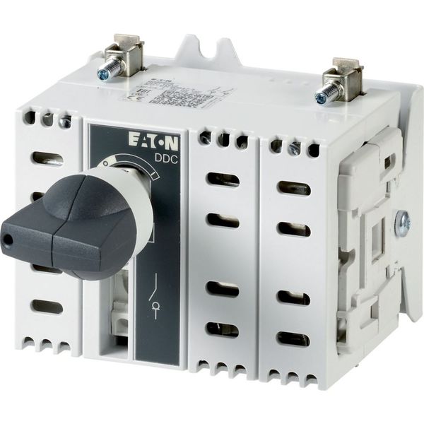 DC switch disconnector, 63 A, 2 pole, 1 N/O, 1 N/C, with grey knob, service distribution board mounting image 3