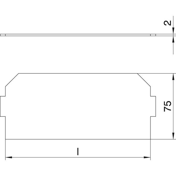 LPA UT3 Blanking cover  165x76mm image 2