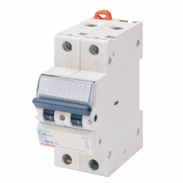 MINIATURE CIRCUIT BREAKER - MT 100- 2P CHARACTERISTIC B 50A - 2 MODULES image 2