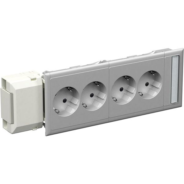 Thorsman - CYB-PS - socket outlet - 2xdouble slave Wieland - 37° - alu metall image 4