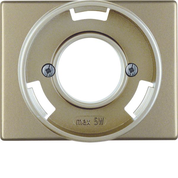 Centre plate for pilot lamp E14, arsys, light bronze matt, lacq. image 1