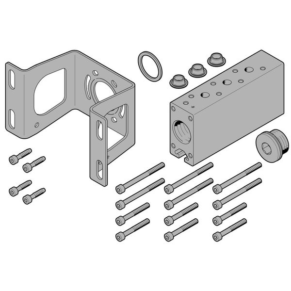 VABM-B10-30-G34-3-P53-E Common supply manifold image 2