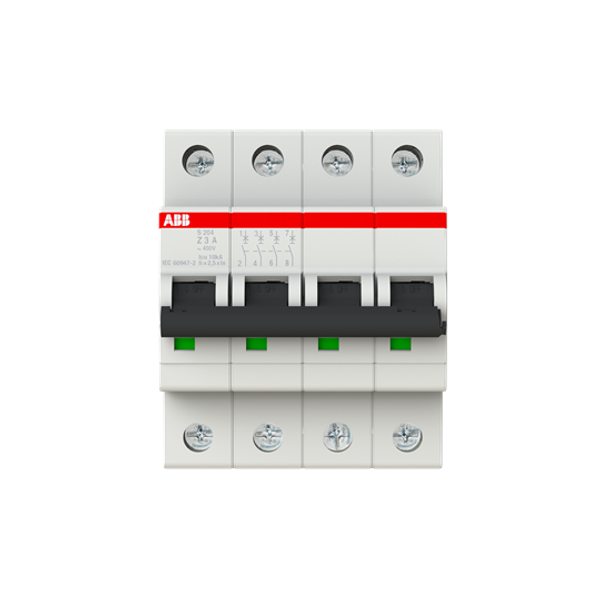 S204-Z3 Miniature Circuit Breaker - 4P - Z - 3 A image 5