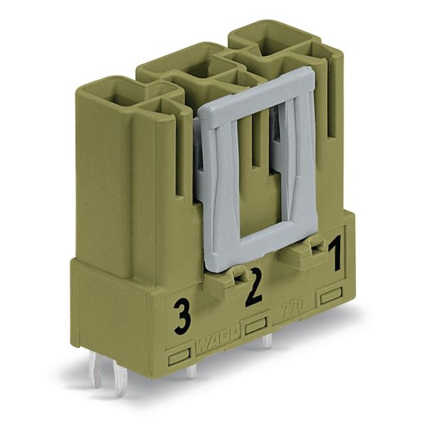 Plug for PCBs straight 3-pole light green image 6