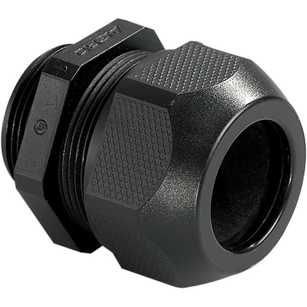 Cable gland Syntec synthetic M12x1.5 black cable Ø 2.5-6.5 mm (UL 5.0-6.5 mm) image 1