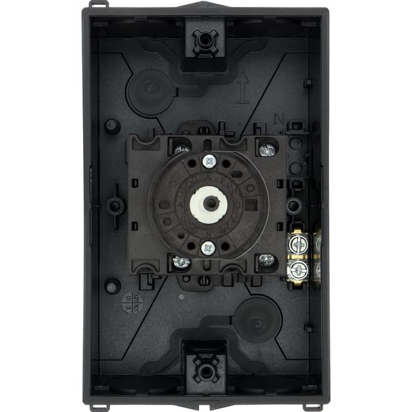 Main switch, T3, 32 A, surface mounting, 4 contact unit(s), 6 pole, 1 N/O, 1 N/C, STOP function, With black rotary handle and locking ring, Lockable i image 49